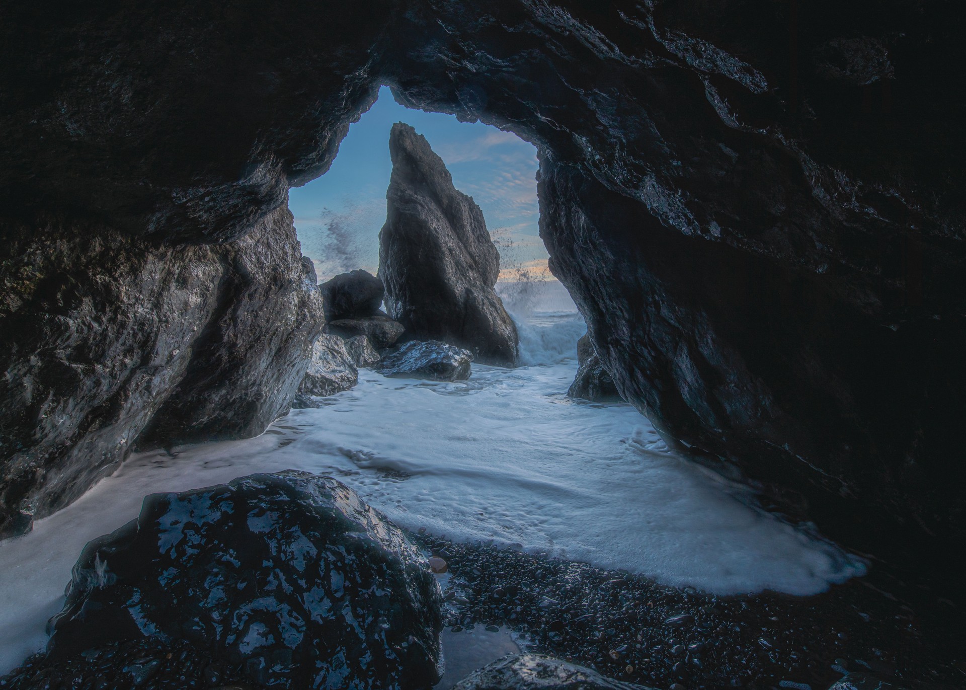Mergulhando na enseada - Ruby Beach, WA